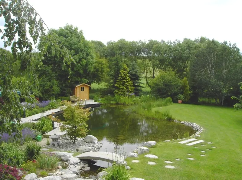 Garten mit Badeteich in Wehrheim/Taunus – Projektfoto