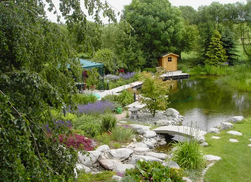 Garten mit Badeteich in Wehrheim/Taunus – Projektfoto