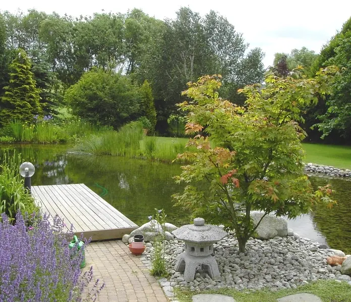 Garten mit Badeteich in Wehrheim/Taunus – Projektfoto