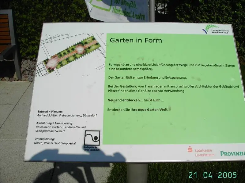 Landesgartenschau in Leverkusen 2005 – Projektfoto