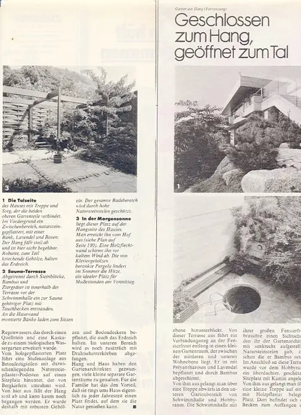 Erste Hausgärten in Zeitschriften – Projektfoto
