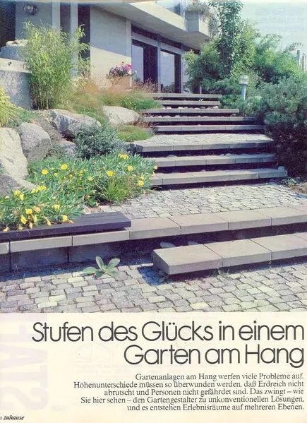Erste Hausgärten in Zeitschriften – Projektfoto