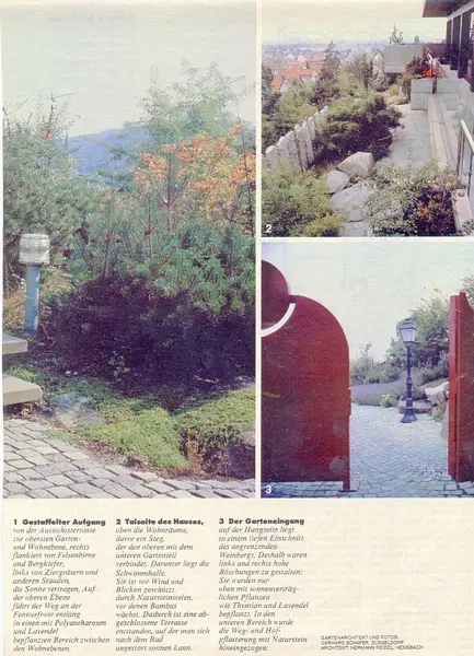 Erste Hausgärten in Zeitschriften – Projektfoto