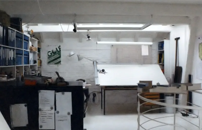 Wohnen und Arbeiten in einem ehemaligen Stall mit Heuboden, in der Grünewaldmühle in Babenhausen-Harreshausen, Hessen – Projektfoto