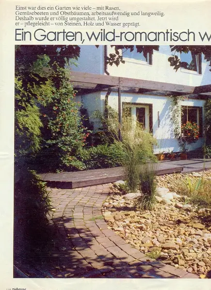 Erste Hausgärten in Zeitschriften – Projektfoto