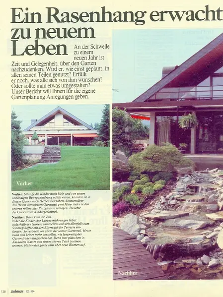 Erste Hausgärten in Zeitschriften – Projektfoto