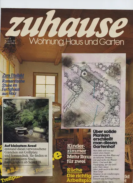 Erste Hausgärten in Zeitschriften – Projektfoto